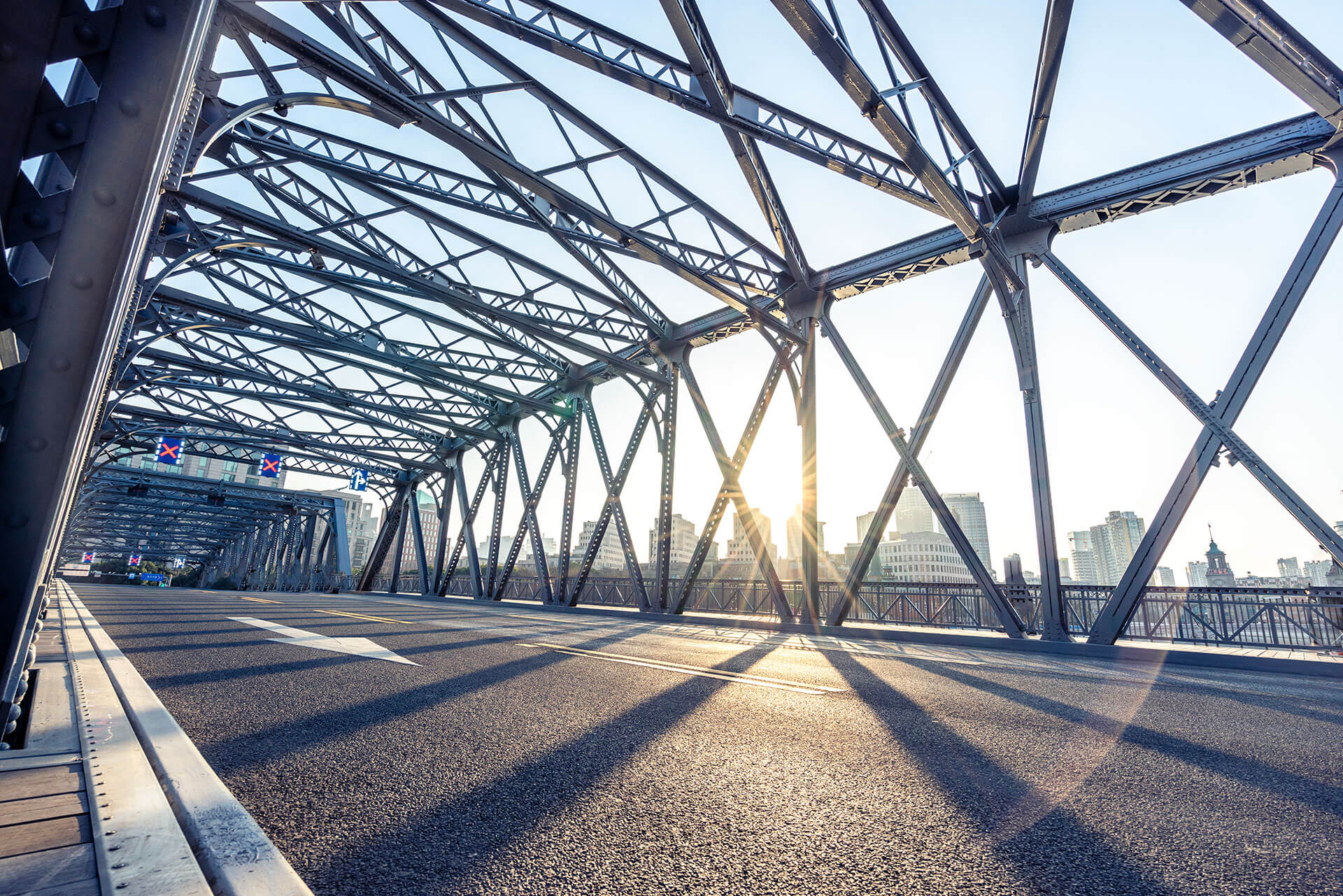 Road bridge deck